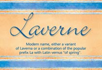 Meaning of the name Laverne