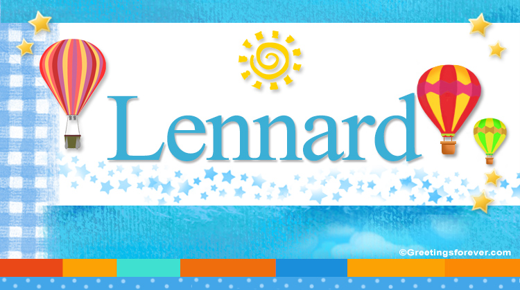 Nombre Lennard, Imagen Significado de Lennard
