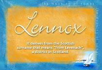 Meaning of the name Lennox