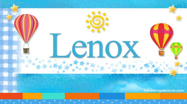 Nombre Lenox, Imagen Significado de Lenox