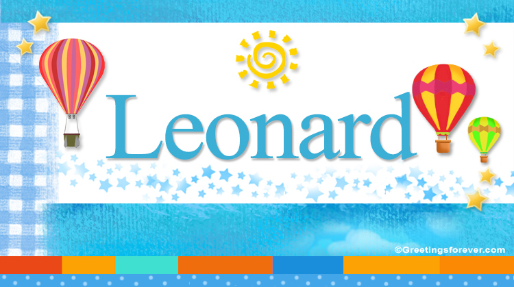 Nombre Leonard, Imagen Significado de Leonard