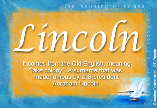 What Does The Name Lincoln Mean