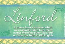 Meaning of the name Linford