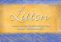 Meaning of the name Litton