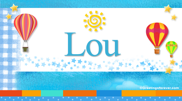 Nombre Lou, Imagen Significado de Lou