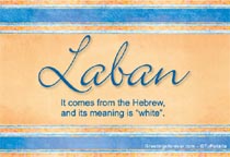 Meaning of the name Laban