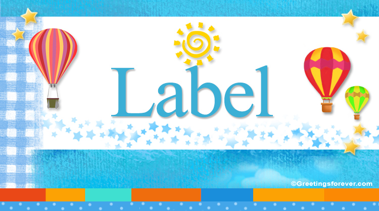 Nombre Label, Imagen Significado de Label