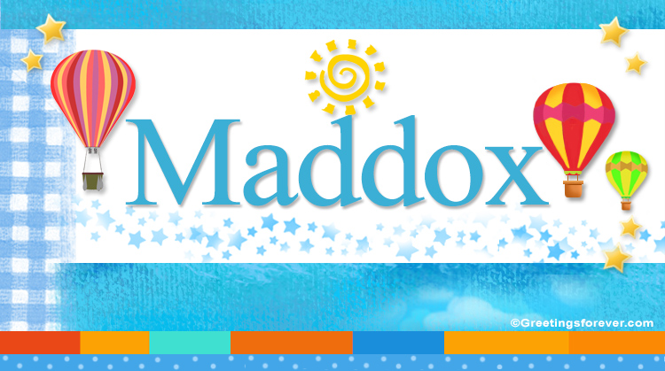 Nombre Maddox, Imagen Significado de Maddox