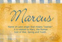 Meaning of the name Marcus
