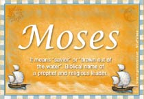 Meaning of the name Moses