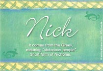 Meaning of the name Nick
