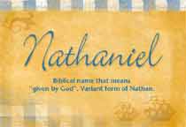 Meaning of the name Nathaniel