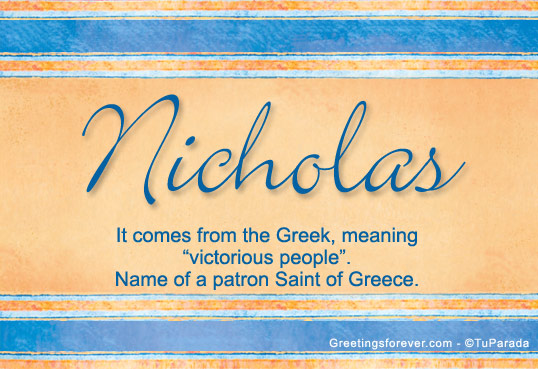 Ecard - Nicholas