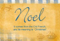 Meaning of the name Noel
