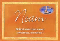 Meaning of the name Noam