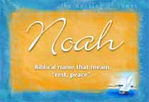 Meaning of the name Noah