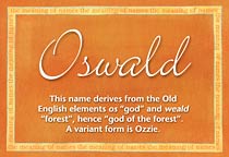 Meaning of the name Oswald