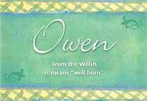 Meaning of the name Owen