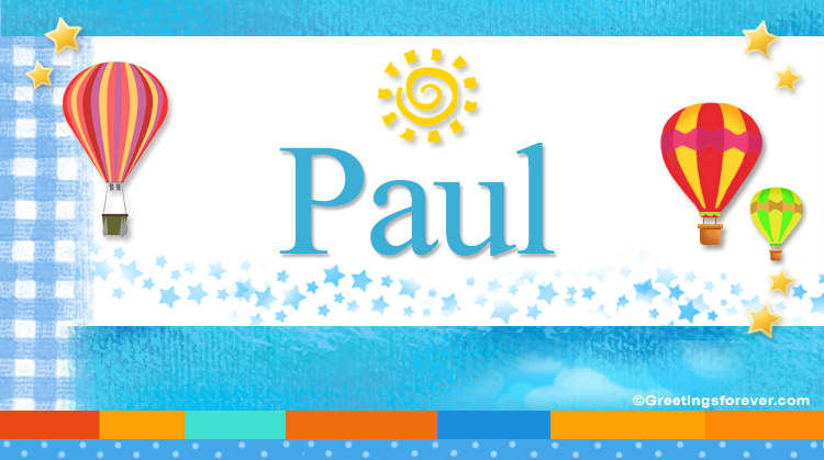 Nombre Paul, Imagen Significado de Paul