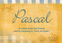 Meaning of the name Pascal