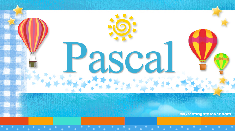 Nombre Pascal, Imagen Significado de Pascal