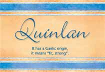 Meaning of the name Quinlan