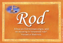 Meaning of the name Rod