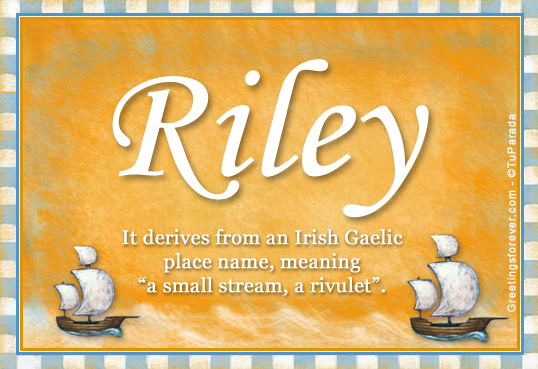 Riley Name | Greeting Card