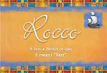Meaning of the name Rocco