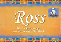 Meaning of the name Ross