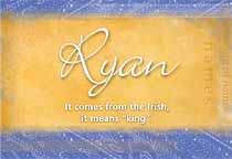Ryan Name Meaning - Ryan name Origin, Name Ryan, Meaning ...