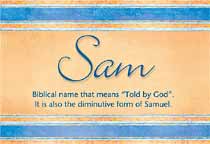 Meaning of the name Sam