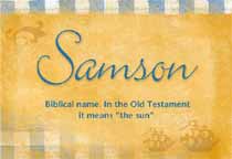 Meaning of the name Samson