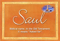 Meaning of the name Saul