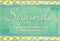 Meaning of the name Segundo
