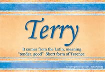 Meaning of the name Terry