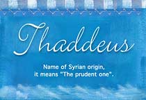 Meaning of the name Thaddeus