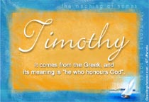 Meaning of the name Timothy