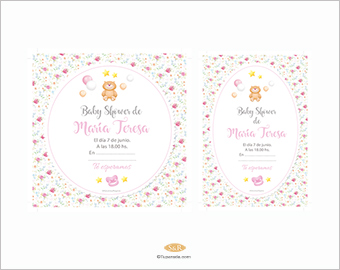 Invitaciones Baby Shower y Bautismo