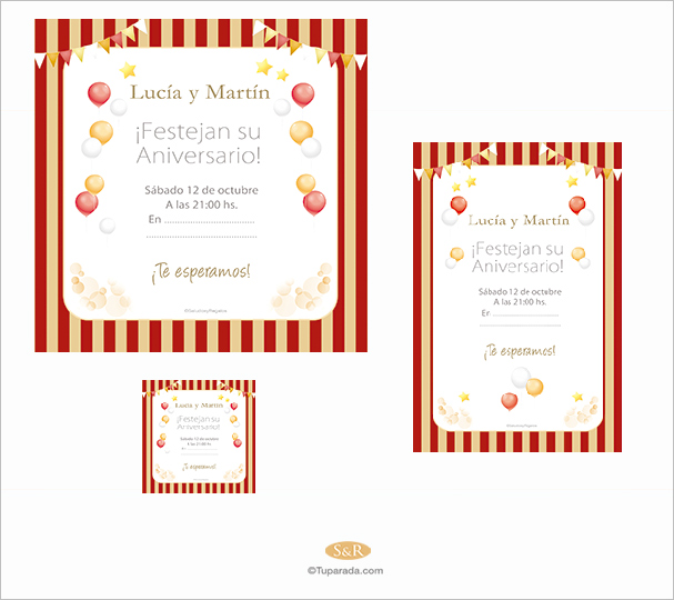 Invitación de aniversario