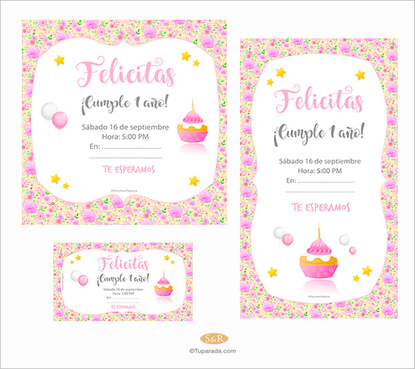 Invitación Cupcake
