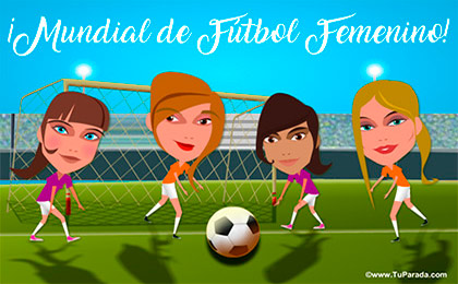 Tarjetas, postales: Copa Femenina de Fútbol