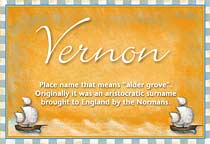 Meaning of the name Vernon