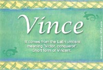 Meaning of the name Vince