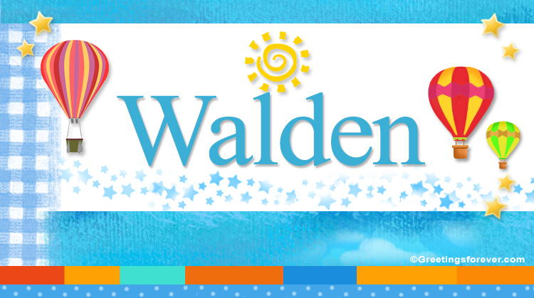 Nombre Walden, Imagen Significado de Walden