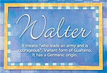 Meaning of the name Walter