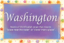Meaning of the name Washington