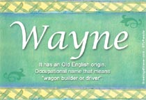 Meaning of the name Wayne