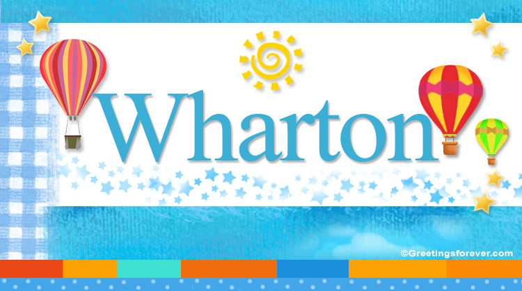 Nombre Wharton, Imagen Significado de Wharton
