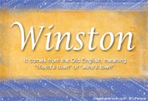 Meaning of the name Winston